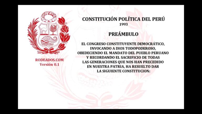 Entendiendo el Preámbulo de la Constitución Política del Perú: Análisis e Importancia